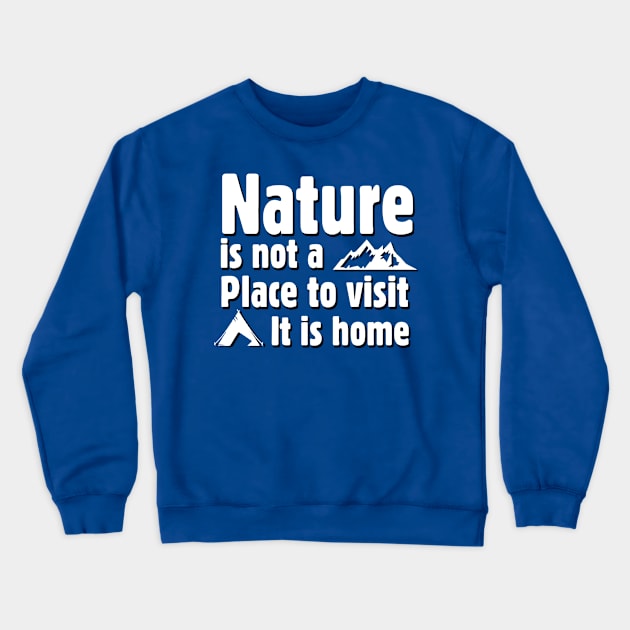 Hiking Nature Design Crewneck Sweatshirt by abbyhikeshop
